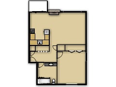 Cedar Ridge 1 Bedroom - cedar 1 bedroom made with Floorplanner