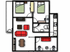 我的第一个项目 - First design made with Floorplanner
