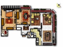 My first project - Ismailia w furniture made with Floorplanner