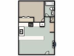 Norwood 1-bdrm - My first design made with Floorplanner