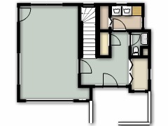 My first project - Beach Bugalow made with Floorplanner