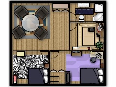 My first project - second floor made with Floorplanner
