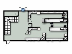 My first project - Plaster Room made with Floorplanner