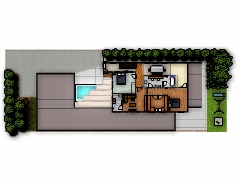 Courtyard Layout - East Facing New Drive - Version carole made with Floorplanner