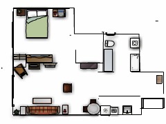My first project - Mom's Apt made with Floorplanner