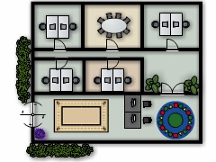 My first project - Office made with Floorplanner