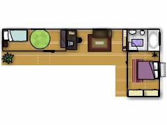 Meu primeiro projeto - Mezanino made with Floorplanner