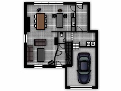 Mijn eerste project - Eerste ontwerp made with Floorplanner