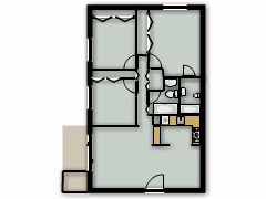 My first project - 3BR made with Floorplanner