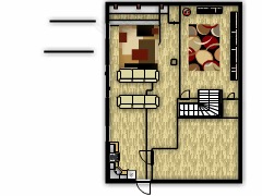 My first project - Home Theater Plan made with Floorplanner