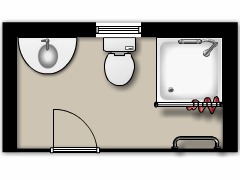 Mon premier projet - wc made with Floorplanner