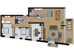 Dunesse BN 36 te Katwijk - Indeling made with Floorplanner