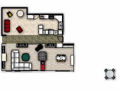 My first project - ground floor rev 1 made with Floorplanner