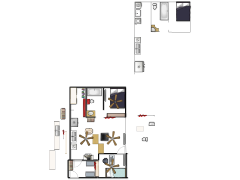 the apartment - garage amended made with Floorplanner