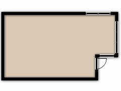 Woonkamer - gordijnen made with Floorplanner