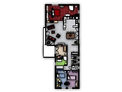 Mon premier projet - First design made with Floorplanner