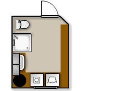 My rehabilitation - Vaskerom made with Floorplanner