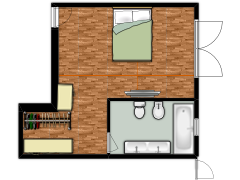 Mi primer proyecto - DORMITORIO PRINCIPAL made with Floorplanner