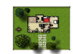 Faraon Reality - patro vila v lese made with Floorplanner