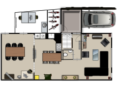 Mijn eerste project - woonkamer1 made with Floorplanner