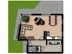 Outdoor spaces (kopie) - Double floor made with Floorplanner