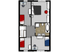 Vogelweg 20 te Oosterbeek - optie 1e verdieping made with Floorplanner