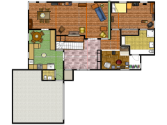 Montagano house - 1st floor changes made with Floorplanner