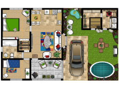 Small House - First design made with Floorplanner