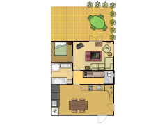 GITE 3 FLOORPLAN - House Annex made with Floorplanner