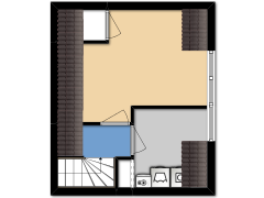 Jozef Israëllaan 43 - 2e verdieping made with Floorplanner