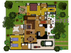 Small House 1 - small house 2 Bed made with Floorplanner