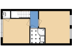 Frederike Hendriklaan 15 - 2e verdieping made with Floorplanner