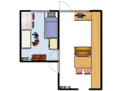 Our Flat - First design made with Floorplanner