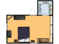 bathroom - upstairs made with Floorplanner