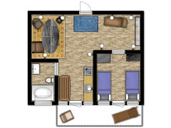 House - Paris Apt made with Floorplanner