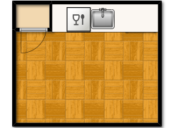 Kitchen - Kitchen made with Floorplanner
