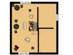 New floorplan - First design made with Floorplanner