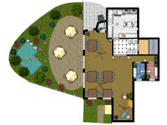 Pavillion Project - Sarah made with Floorplanner