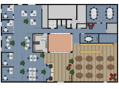 Kontor2 - Entréplan 5 made with Floorplanner