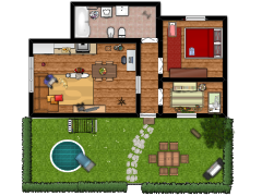 casa  - 1 piano 2 casa made with Floorplanner