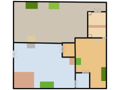 Aseptic suite - iso 2 made with Floorplanner