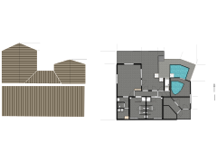 Orchard Bath House - Dimentions made with Floorplanner