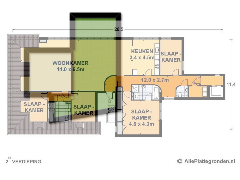 Brouwerstraat 1 - First design made with Floorplanner