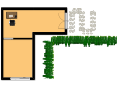 test - rez de chaussée made with Floorplanner