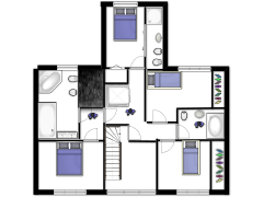 our house - First design(copy)(copy)(copy) made with Floorplanner