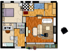 hudson - Huisje Mall 5 made with Floorplanner