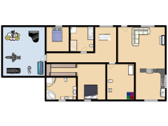 New Home - First design(copy) made with Floorplanner