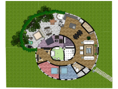 Earthbag home - Earthbag Home 1 made with Floorplanner