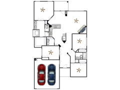 Lakecrest Drive 6113 - My first design made with Floorplanner