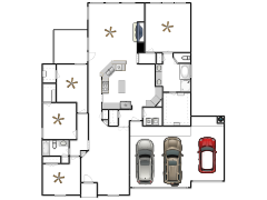 Starshine Drive 2817 - My first design made with Floorplanner